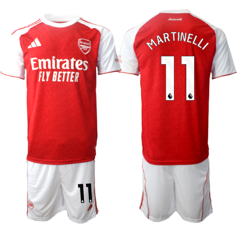 Men 2025-2026 Club Arsenal home red #11 Soccer Jersey 01